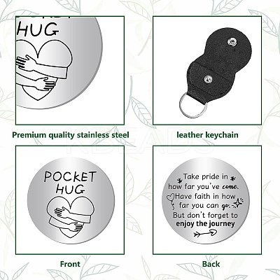 Pocket Hug Token Long Distance Relationship Keepsake Keychain Making Kit DIY-CN0002-67E-1
