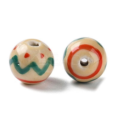 Handmade Porcelain Beads PORC-G011-07F-1