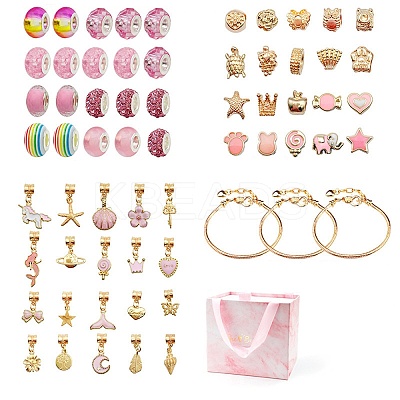DIY European Bracelet Making Kit DIY-E064-01KCG-01-1