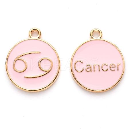 Alloy Enamel Pendants X-ENAM-S124-01A-09D-1