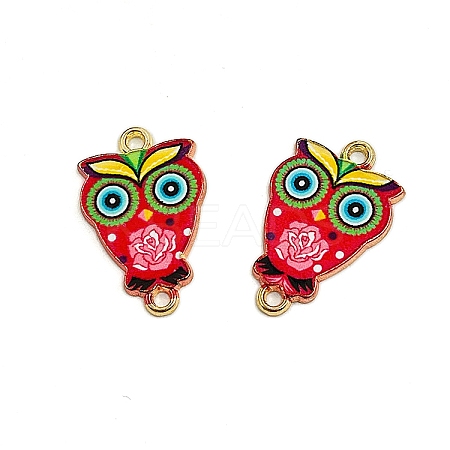 Alloy Enamel Connector Charms PW-WG6207D-03-1