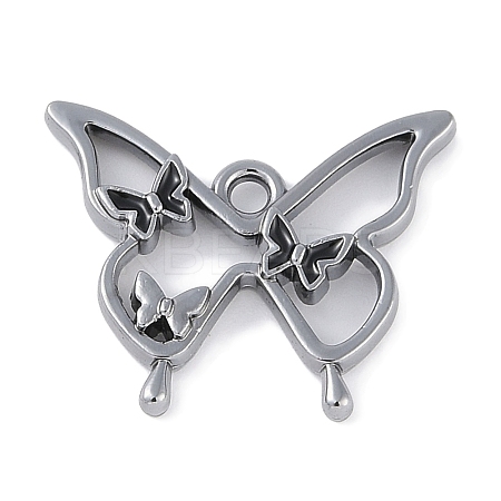 Rack Plating Alloy Enamel Pendants PALLOY-F018-15B-02-1