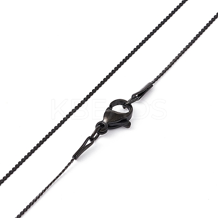 304 Stainless Steel Serpentine Chain Necklace for Men Women X-NJEW-G076-01C-EB-1