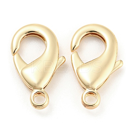 Brass Lobster Claw Clasps KK-Q789-05G-1