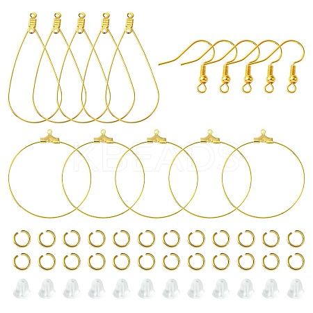 75Pcs 5 Styles 304 Stainless Steel Wire Pendants FIND-FS0002-24-1