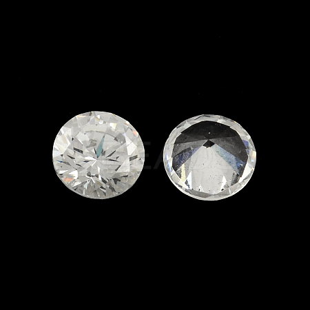 Diamond Shaped Cubic Zirconia Pointed Back Cabochons ZIRC-R004-14mm-01-1