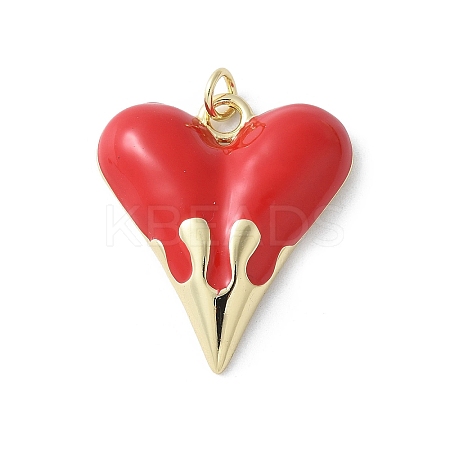 Brass Enamel Pendants KK-D336-09G-02C-1