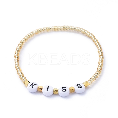 Glass Seed Beads Stretch Bracelets BJEW-JB05245-02-1