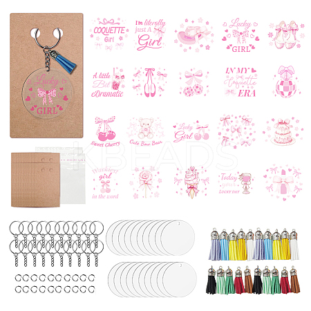 DIY Keychain Making Kits DIY-GO0002-53A-1