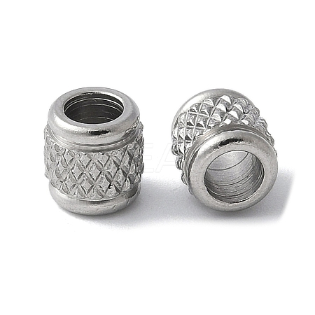 304 Stainless Steel European Beads STAS-S169-03B-P-1