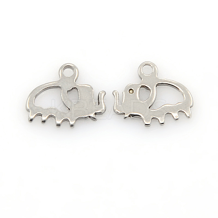 Tarnish Resistant 201 Stainless Steel Animal Charms STAS-J014-14-1