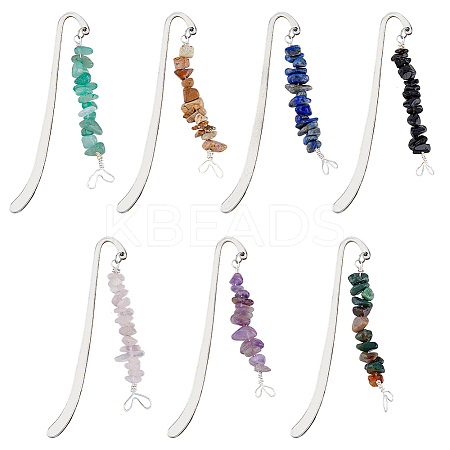 SUPERFINDINGS 1 Set Alloy Hook Bookmarks AJEW-FH0003-73-1