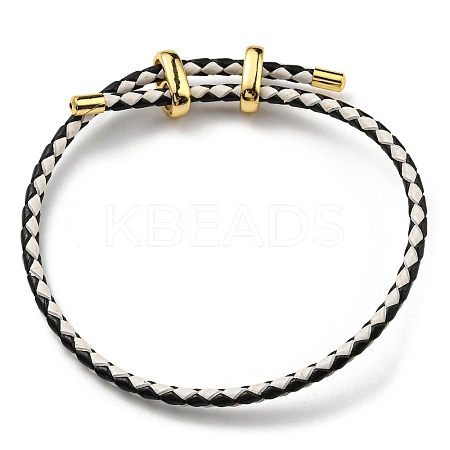 Leather Braided Cord Bracelets BJEW-G675-06G-04-1