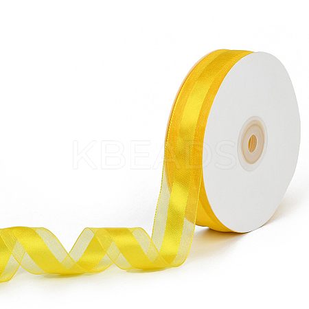 1Roll Solid Color Organza Ribbons ORIB-CY0001-02H-1