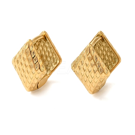 Real 18K Gold Plated 304 Stainless Stee Hoop Earrings EJEW-U009-02G-09-1