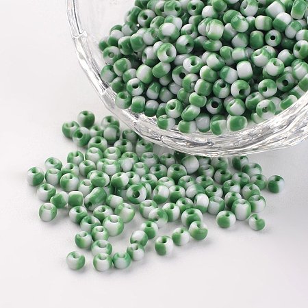 8/0 Opaque Colours Seep Glass Beads SEED-M007-35-1