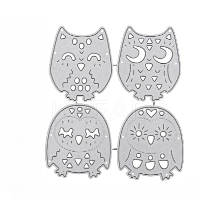 Owl Pattern Carbon Steel Cutting Dies Stencils PW-WG75330-01-1