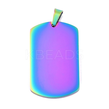 Ion Plating(IP) 304 Stainless Steel Pendants STAS-I311-03A-RC-1