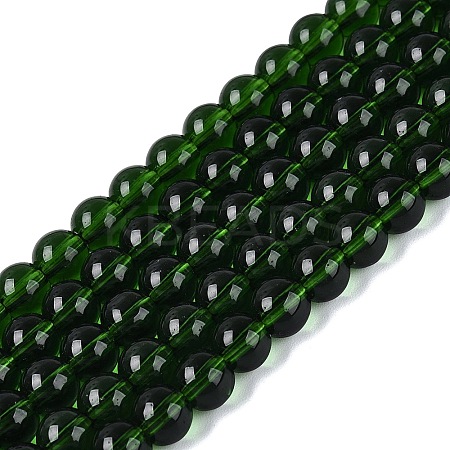 Transparent Glass Beads Strands GLAA-T032-T6mm-27-1