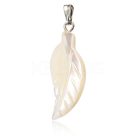 Natural Trochid Shell/Trochus Shell Pendants LS-BSHE-CJC0002-13-1