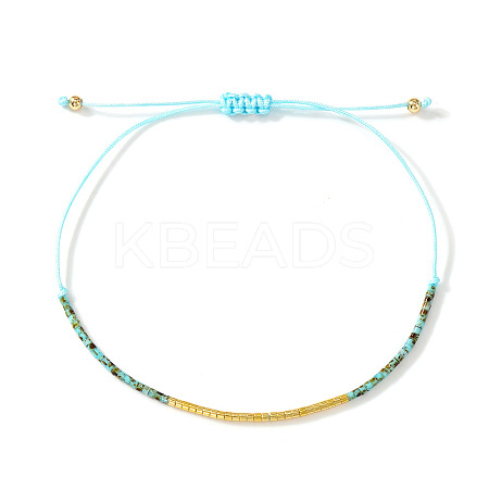 Bohemian Glass Seed Bead Braided Bracelets WO6368-11-1