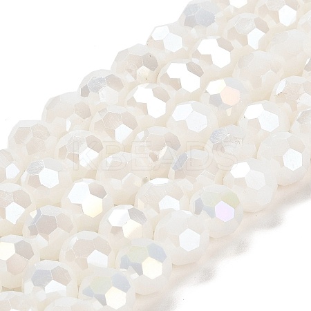 Imitation Jade Glass Beads Stands EGLA-A035-J10mm-B05-1