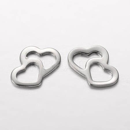 Heart to Heart 201 Stainless Steel Charms STAS-I045-22-1