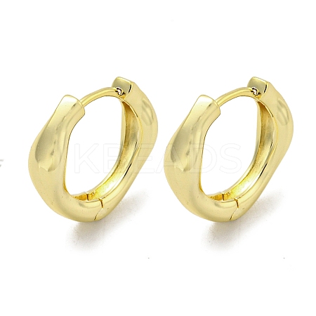 Brass Hoop Earrings EJEW-L211-010V-G-1