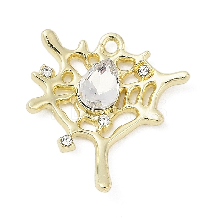 Alloy Pendants with Rhinestone PALLOY-R151-59G-1