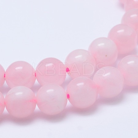 Natural Madagascar Rose Quartz Beads Strads G-D655-12mm-1
