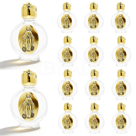 14Pcs Glass Empty Holy Water Bottles for Religious CON-DC0001-23A-1