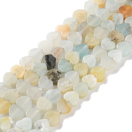 Natural Flower Amazonite Beads Strands G-M403-A34-01-1