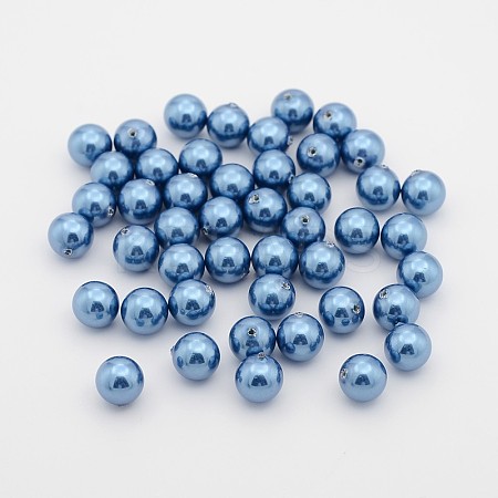 Imitation Pearl Acrylic Round Beads SACR-S075-10mm-05-1