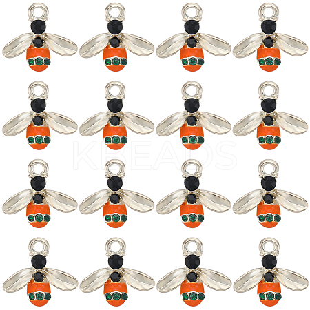 40Pcs Alloy Enamel Pendants FIND-SC0007-62-1