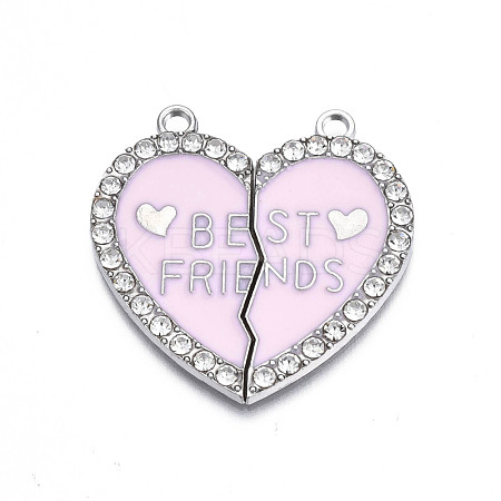 Alloy Enamel Split Pendant ENAM-S130-25G-1