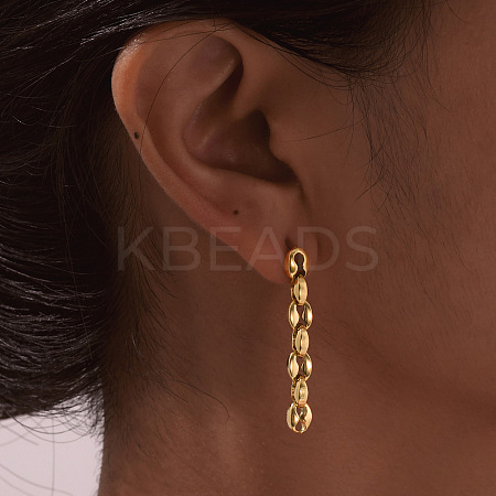304 Stainless Steel Stud Earrings for Women EJEW-A129-04G-1