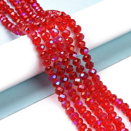 Electroplate Glass Beads Strands X-EGLA-A034-T8mm-L09-1