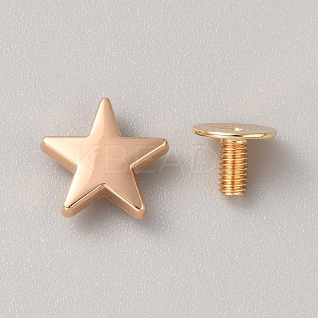 Star Alloy Decoration Rivets FIND-TAC0027-06KCG-1