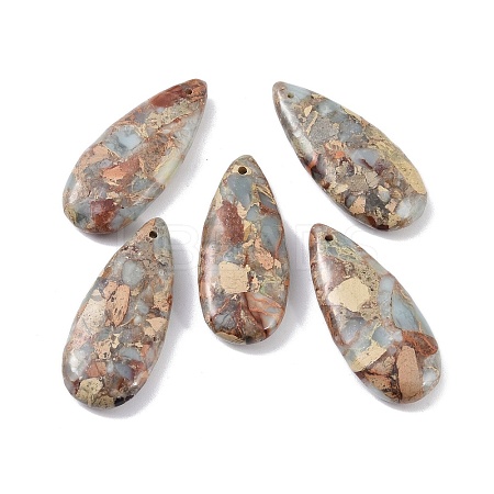 Dyed Synthetic Imperial Jasper Pendants G-P529-07F-1