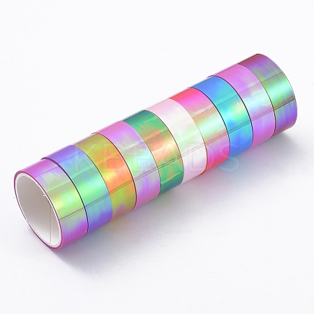 Glitter Rainbow Masking Tapes DIY-G016-B-1