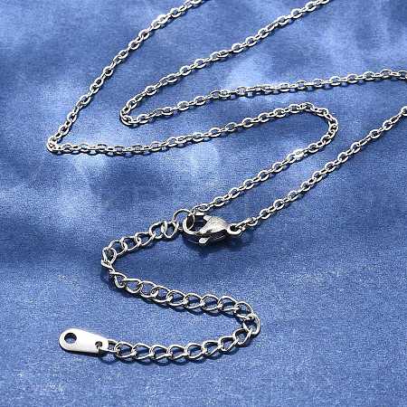 Tarnish Resistant 304 Stainless Steel Necklaces X-NJEW-E080-10P-1