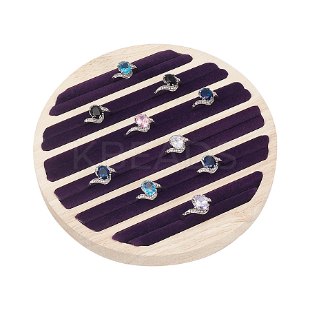 6-Slot Wood Ring Display Stands RDIS-WH0011-30-1