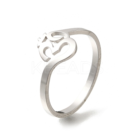 304 Stainless Steel Rings for Women RJEW-S238-09P-1