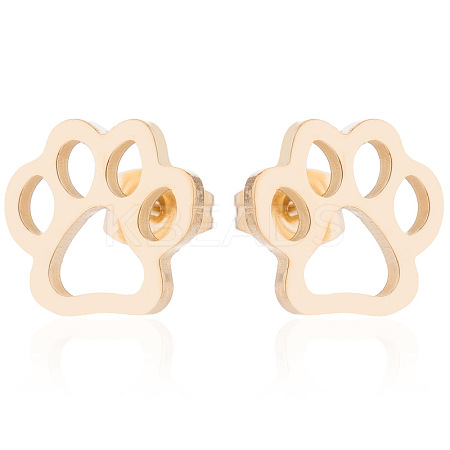 Stainless Steel Christmas Earrings with Reindeer LS-ST2896260-1