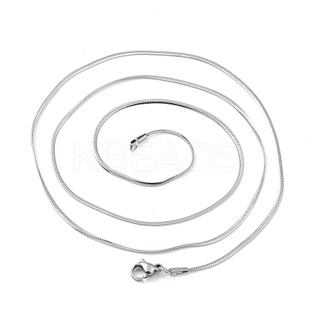 Non-Tarnish 304 Stainless Steel Herringbone Chain Necklaces LS-NJEW-F227-07P-05-1