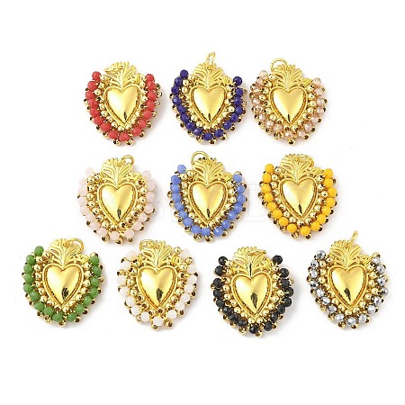 Alloy Glass Pendants FIND-Z074-01G-1