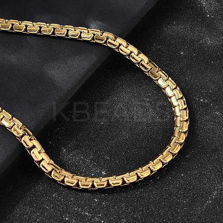 201 Stainless Steel Box Chain Necklaces for Men LS-STAS-V011-01B-G-1-1