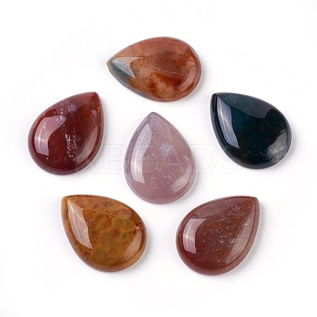 Natural Indian Agate Cabochons G-O176-01-1