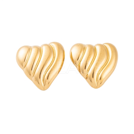 Ion Plating(IP) 304 Stainless Steel Stud Earrings for Women EJEW-P279-51G-1