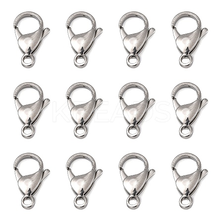 Tarnish Resistant Polished 316 Surgical Stainless Steel Lobster Claw Clasps LS-STAS-R072-18A-1